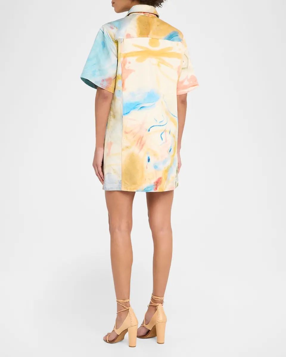 Ulla Johnson x Helen Frankenthaler The Painters Denim Mini Dress | Thumbnail 3 Ulla Johnson x Helen Frankenthaler The Painters Denim Mini Dress | Thumbnail 3