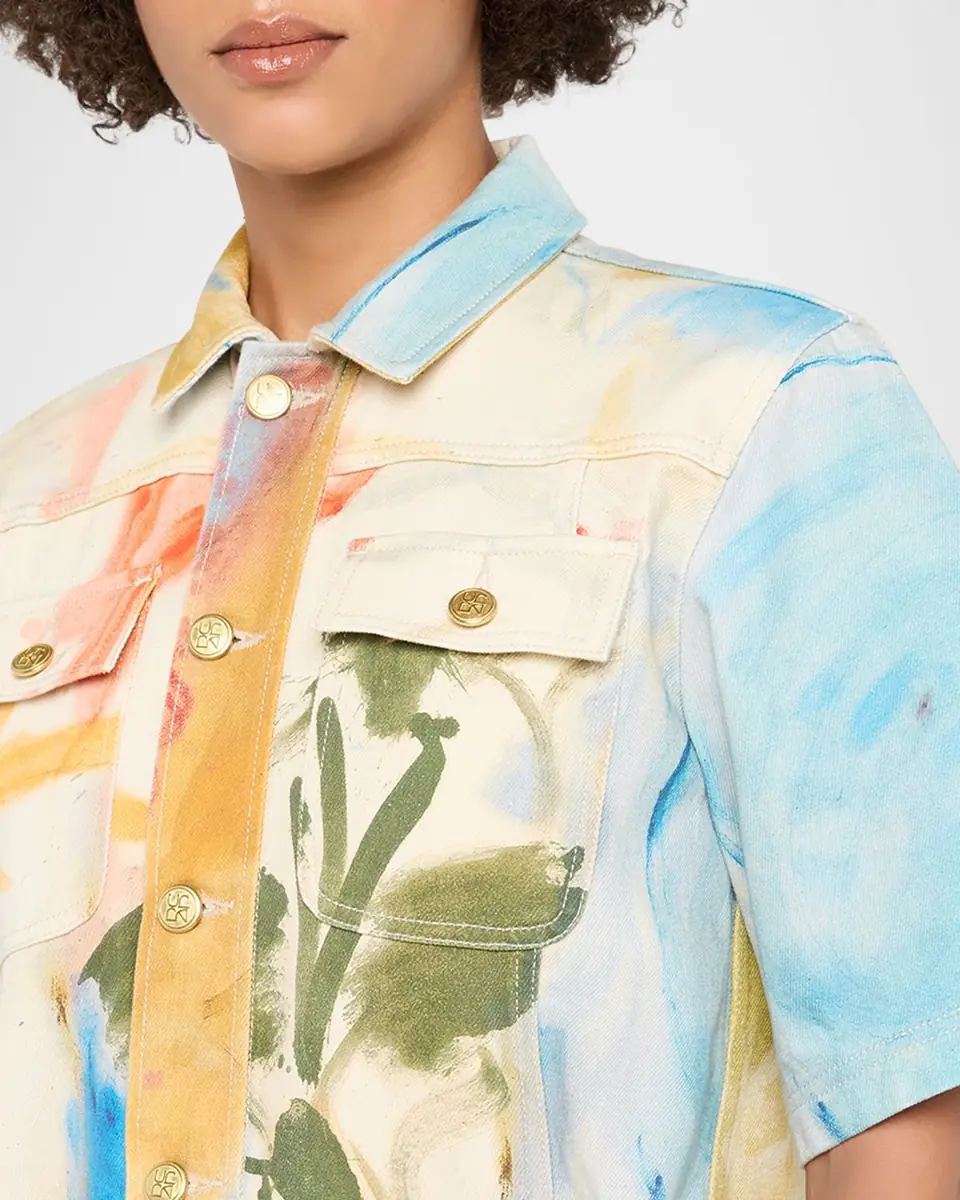 Ulla Johnson x Helen Frankenthaler The Painters Denim Mini Dress | Thumbnail 5 Ulla Johnson x Helen Frankenthaler The Painters Denim Mini Dress | Thumbnail 5