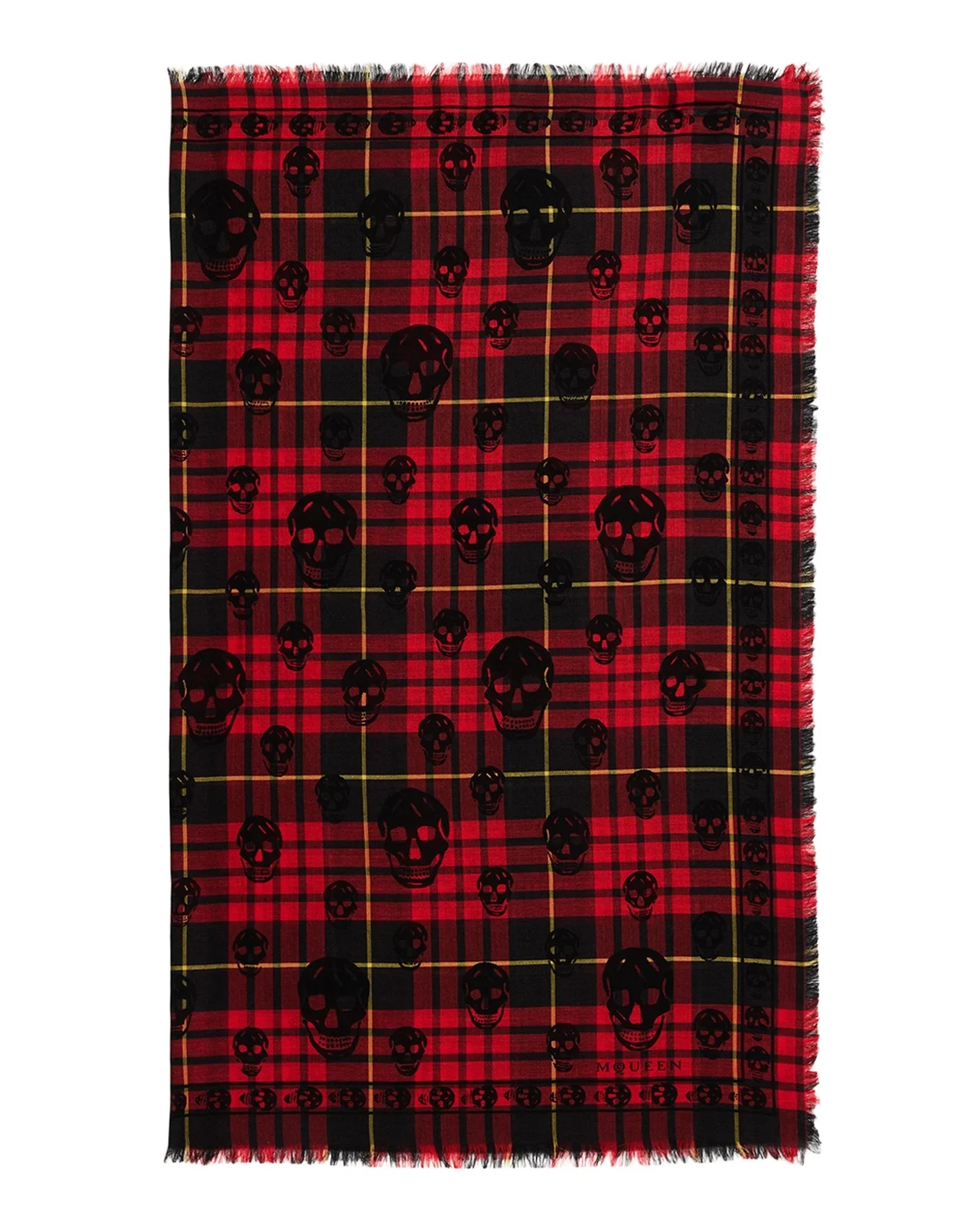 Men's Tartan Skull Silk-Blend Scarf Men's Tartan Skull Silk-Blend Scarf