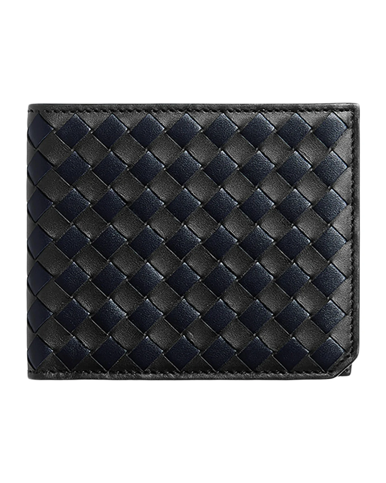 Men's Intrecciato Piccolo Leather Bi-Fold Wallet Men's Intrecciato Piccolo Leather Bi-Fold Wallet