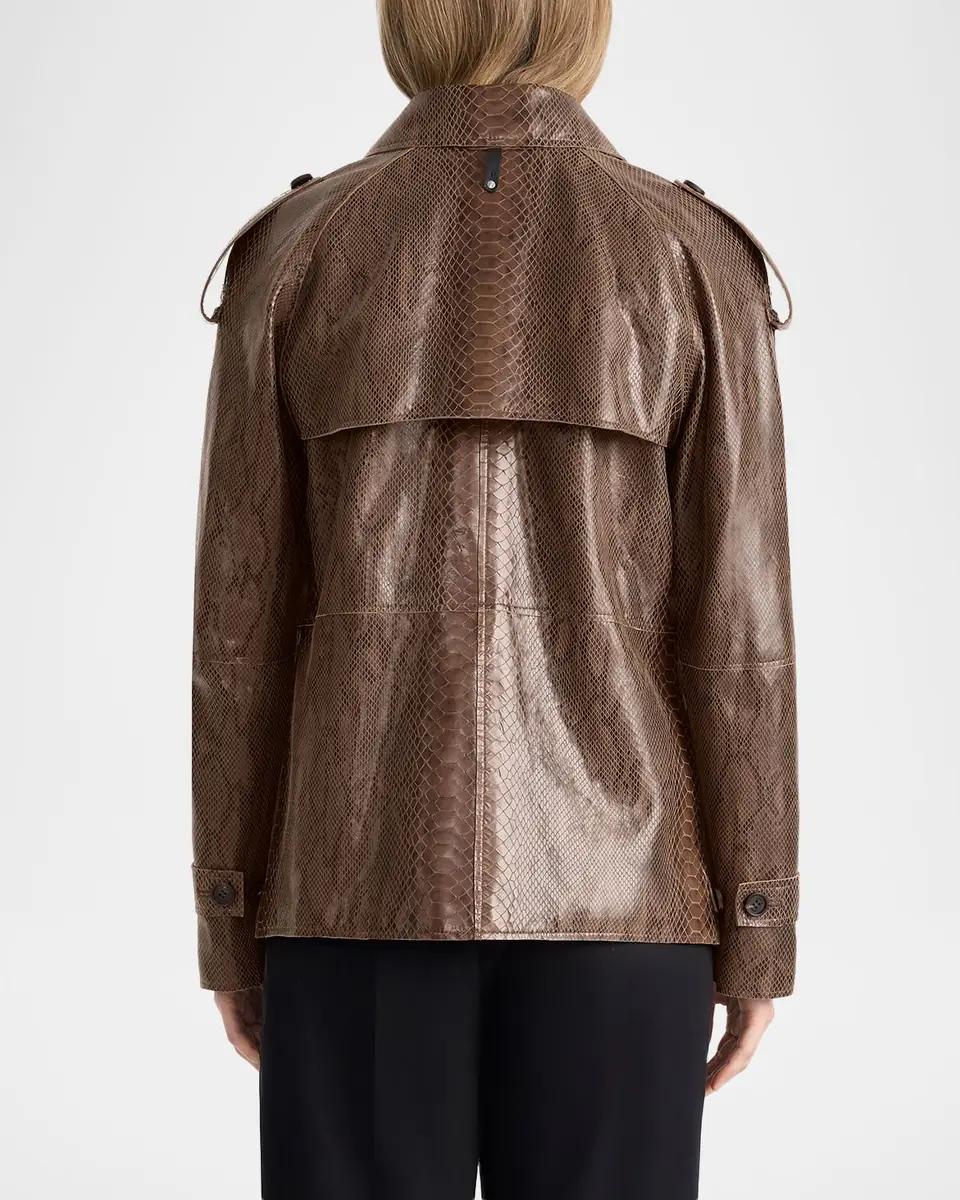 Mackage Dolores-SNK Double-Breasted Leather Jacket | Thumbnail 2 Mackage Dolores-SNK Double-Breasted Leather Jacket | Thumbnail 2