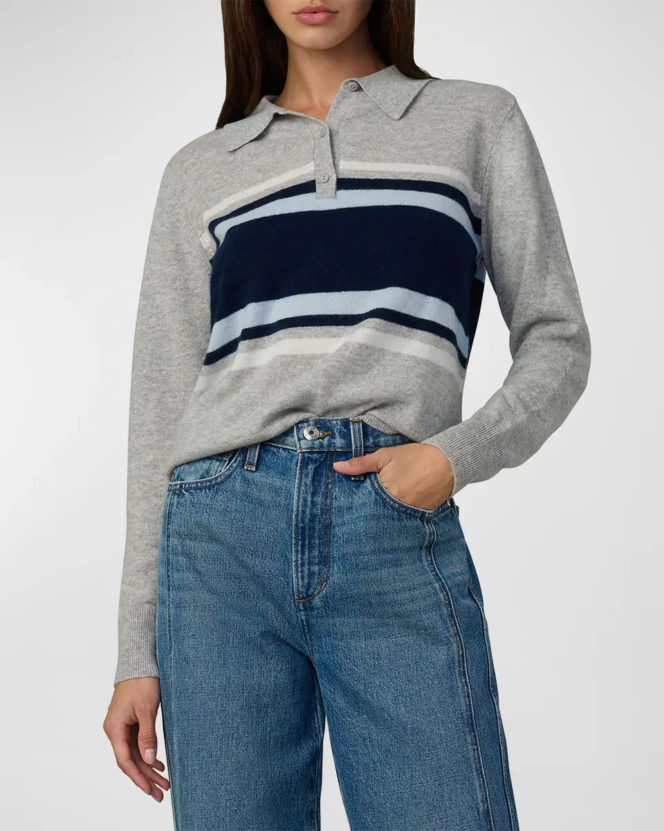 Joe's Jeans The Long-Sleeve Cashmere Polo Sweater | Thumbnail 4