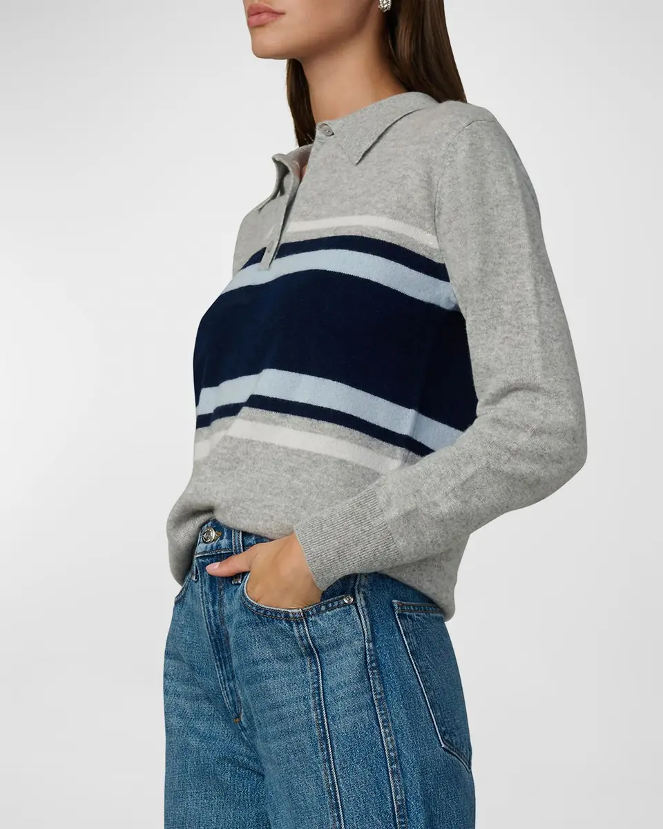 Joe's Jeans The Long-Sleeve Cashmere Polo Sweater | Thumbnail 6