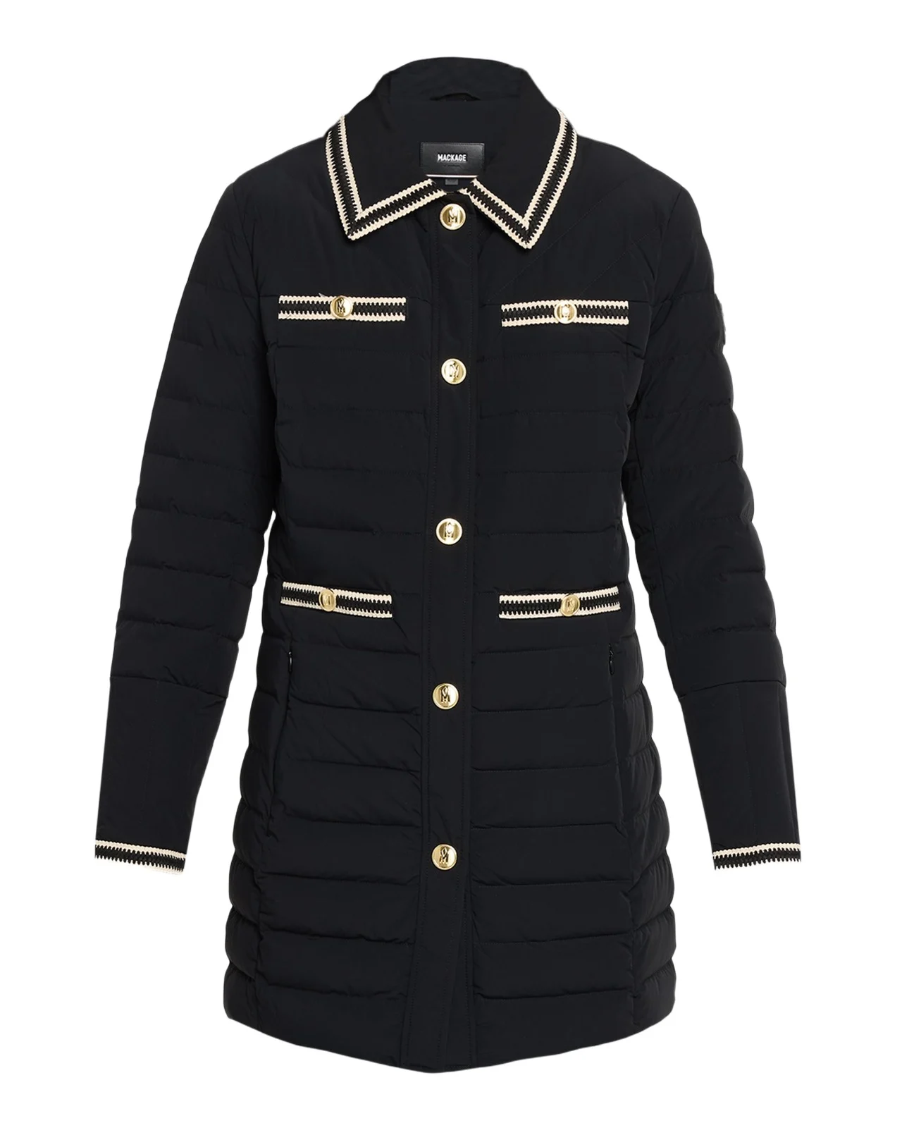Mackage Precious Crochet-Trim Down Jacket