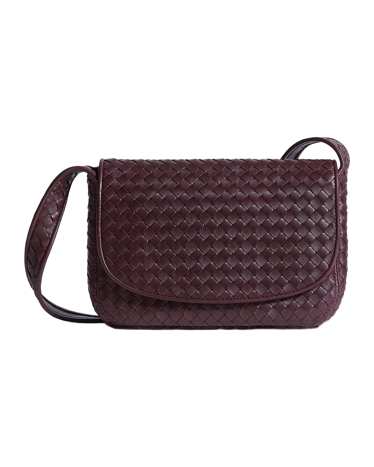 Men's Veneto Intrecciato Leather Messenger Bag Men's Veneto Intrecciato Leather Messenger Bag