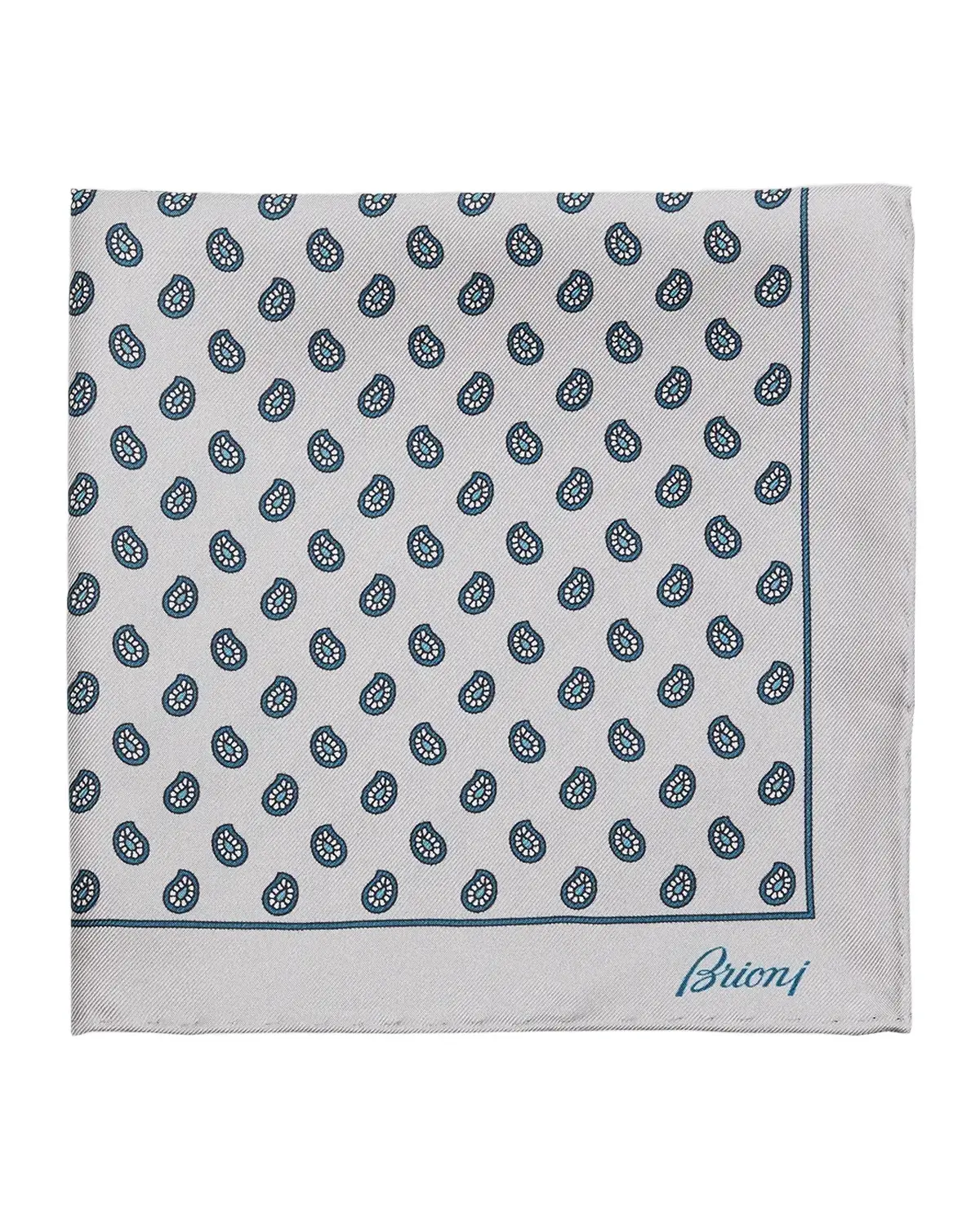 Men's Micro-Paisley Hand-Rolled Silk Pocket Square Men's Micro-Paisley Hand-Rolled Silk Pocket Square