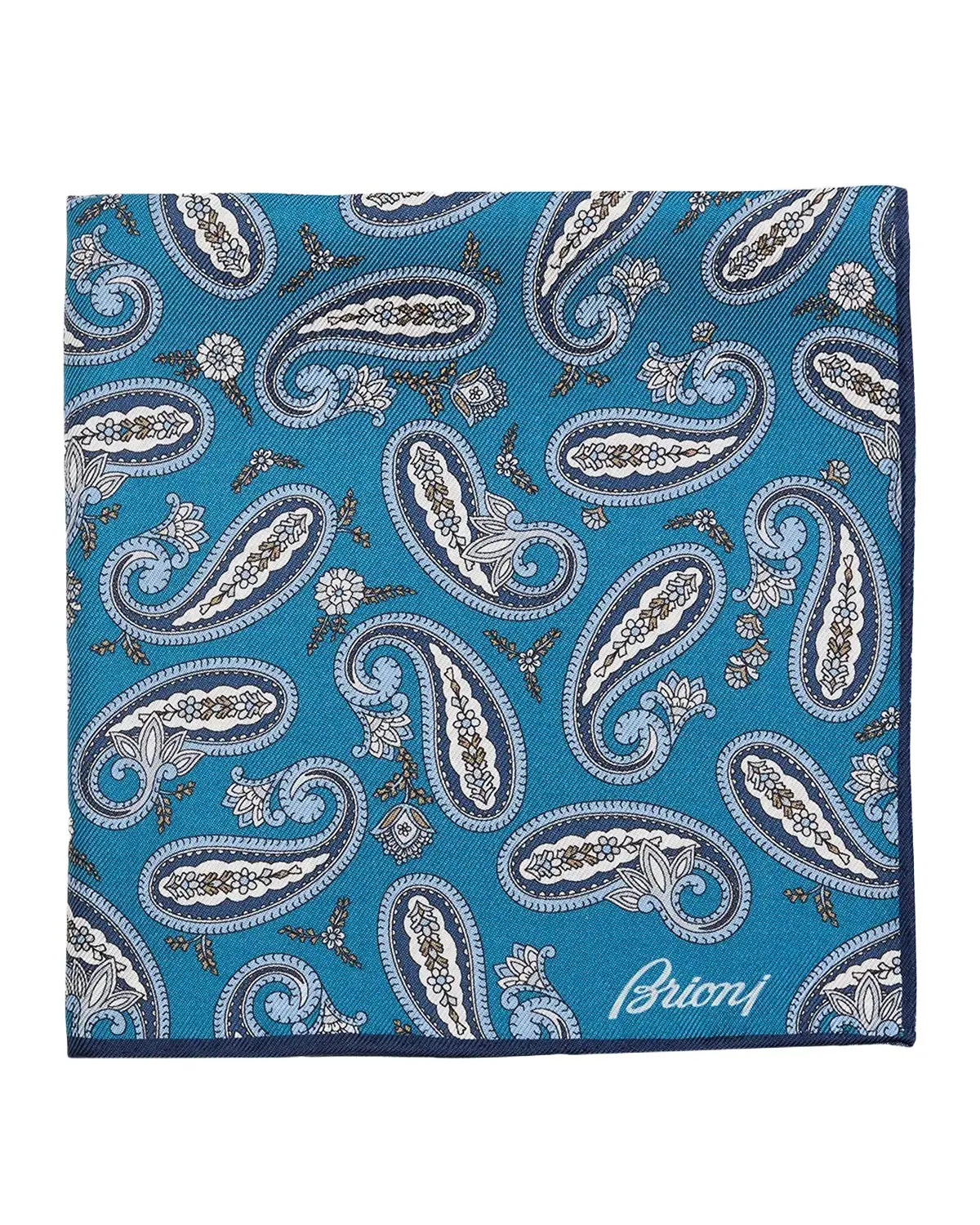 Men's Hand-Rolled Paisley Silk Pocket Square Men's Hand-Rolled Paisley Silk Pocket Square
