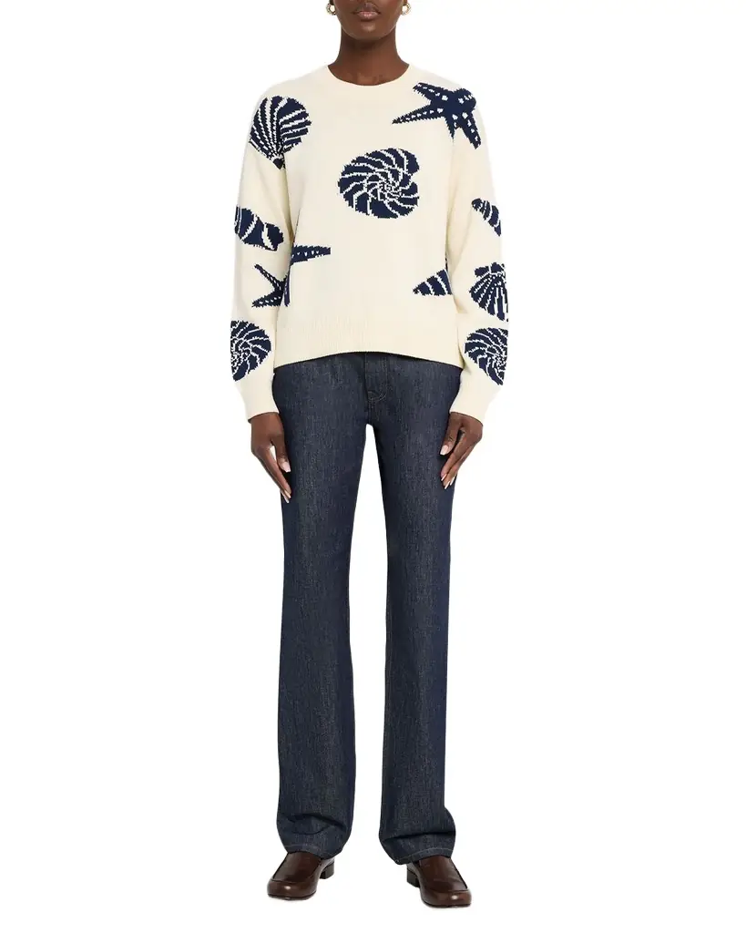 Rails Zoey Seashell Crewneck Sweater | Image 1 Rails Zoey Seashell Crewneck Sweater | Image 1