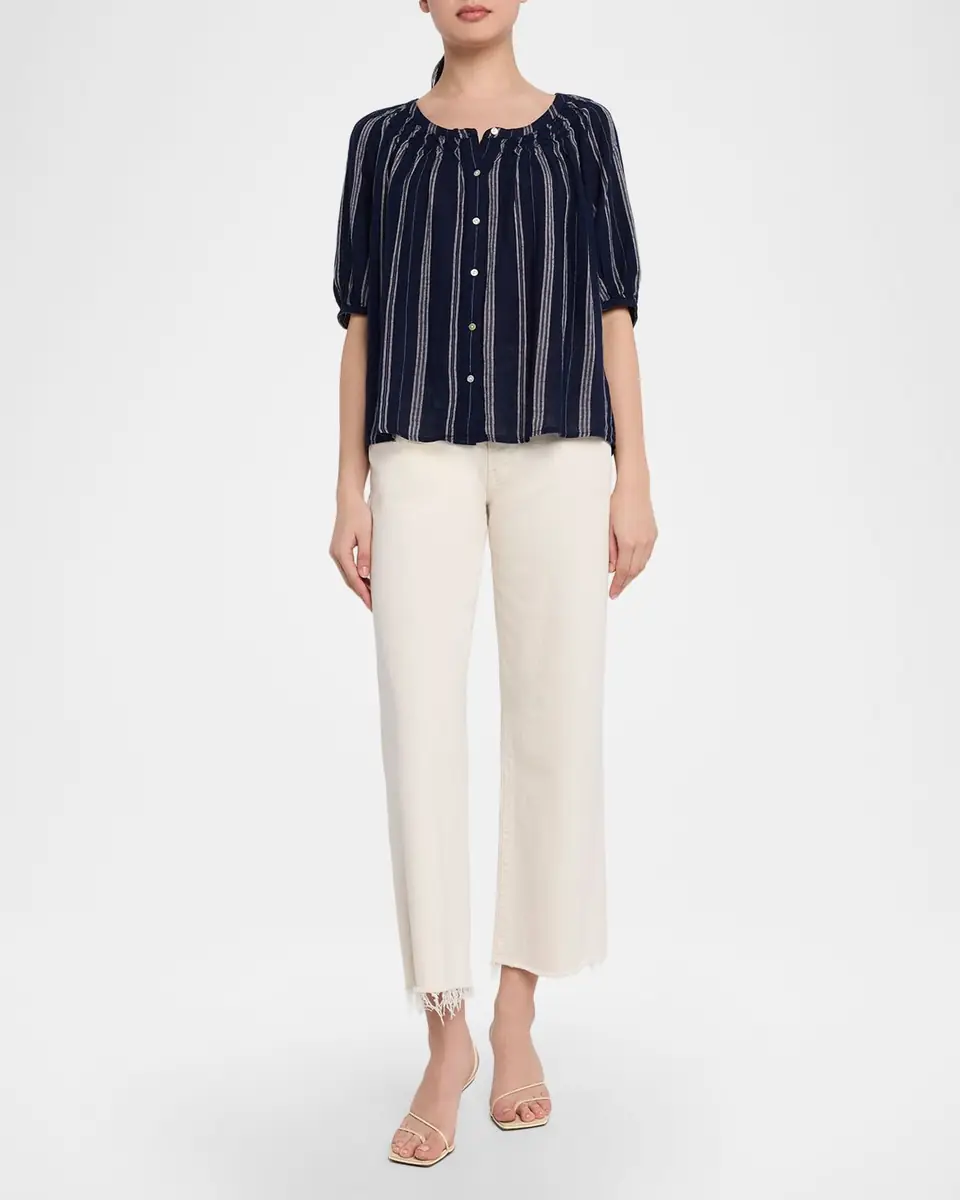 Rails Rix Stripe Linen Blouse | Thumbnail 2 Rails Rix Stripe Linen Blouse | Thumbnail 2