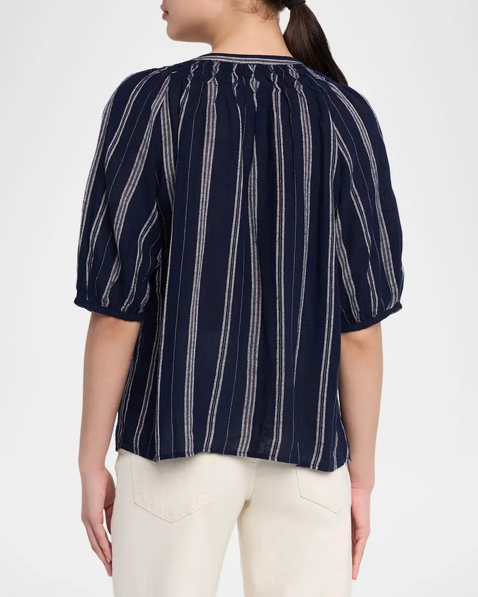 Rails Rix Stripe Linen Blouse | Thumbnail 3 Rails Rix Stripe Linen Blouse | Thumbnail 3