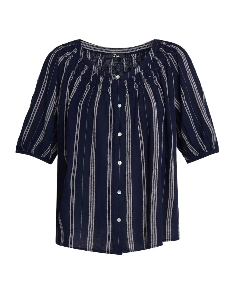 Rix Stripe Linen Blouse Rix Stripe Linen Blouse