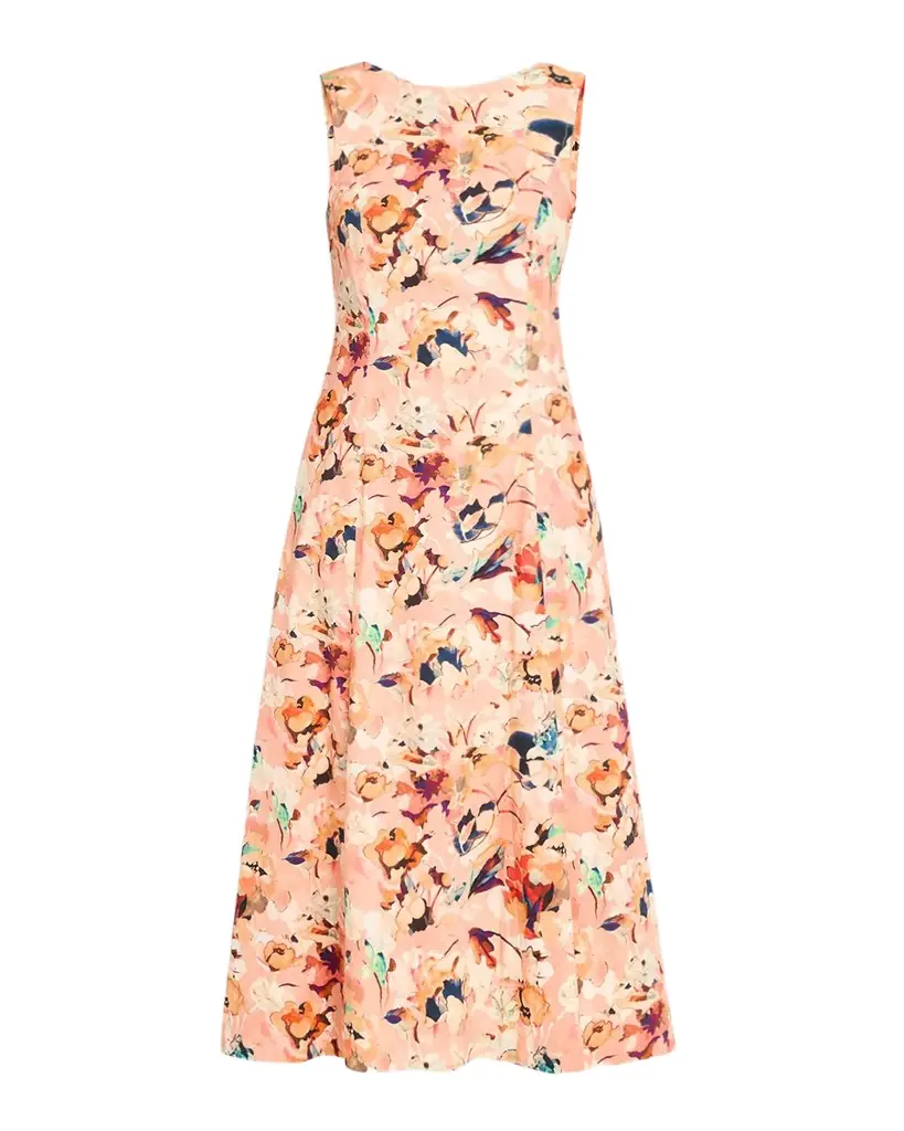 Ulla Johnson Georgie Floral Cotton Midi Dress | Image 1 Ulla Johnson Georgie Floral Cotton Midi Dress | Image 1