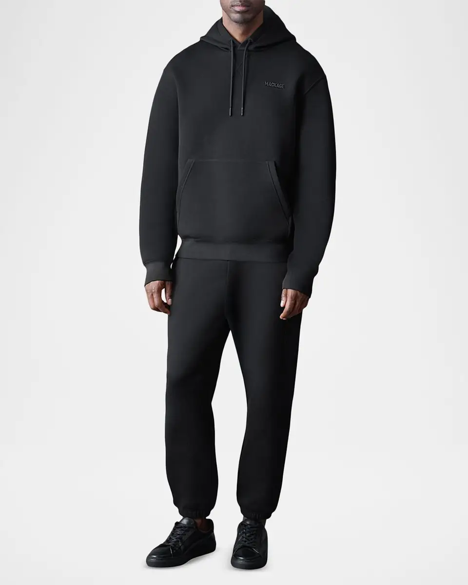 Mackage Men's Kolton Double-Face Jersey Logo Hoodie | Thumbnail 2 Mackage Men's Kolton Double-Face Jersey Logo Hoodie | Thumbnail 2