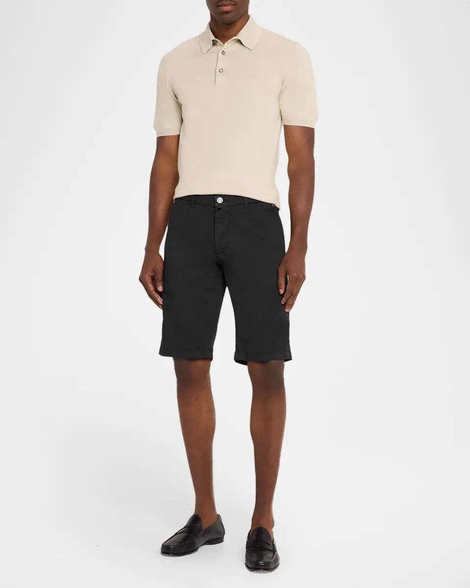 Kiton Men's Cotton Knit Polo Shirt | Thumbnail 2 Kiton Men's Cotton Knit Polo Shirt | Thumbnail 2