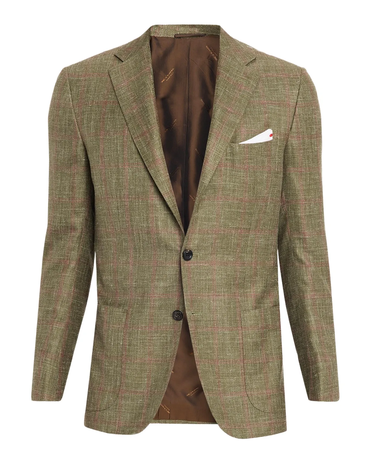 Men's Cashmere Windowpane Single-Breasted Sport Coat Men's Cashmere Windowpane Single-Breasted Sport Coat