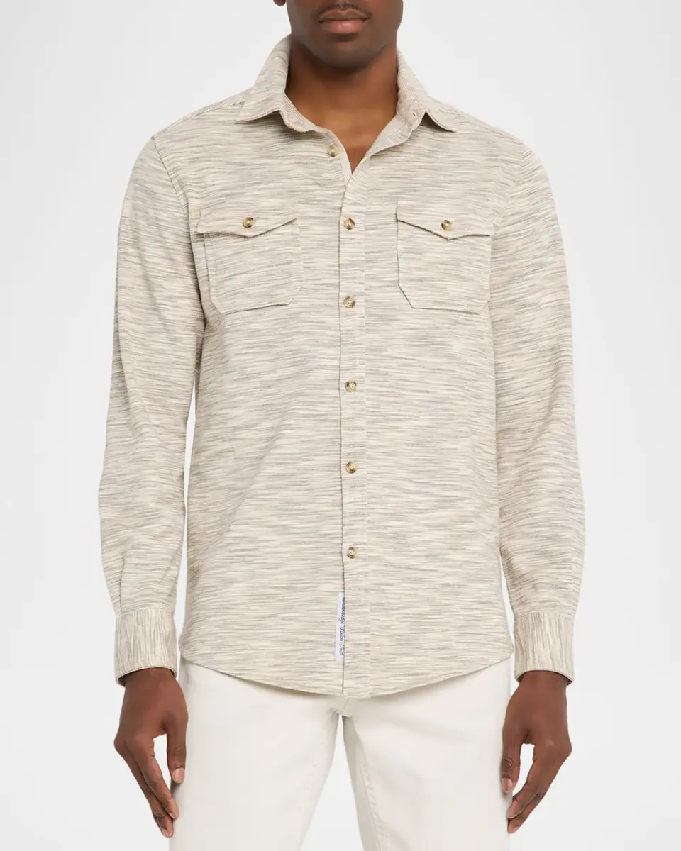 Robert Graham Men's Storrs Knit Button-Down Shirt | Thumbnail 4