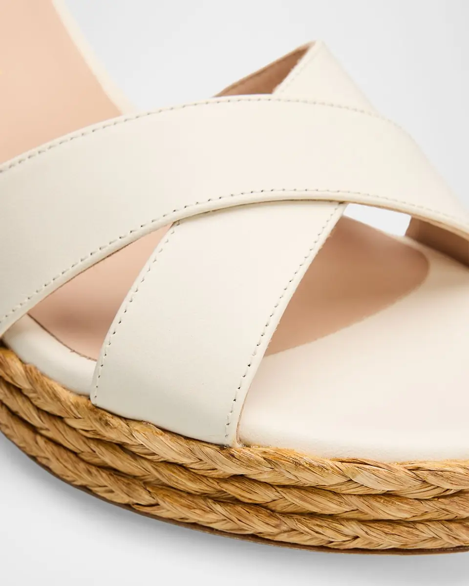Stuart Weitzman 80mm Dayna Leather Espadrille Platform Sandals | Thumbnail 2 Stuart Weitzman 80mm Dayna Leather Espadrille Platform Sandals | Thumbnail 2
