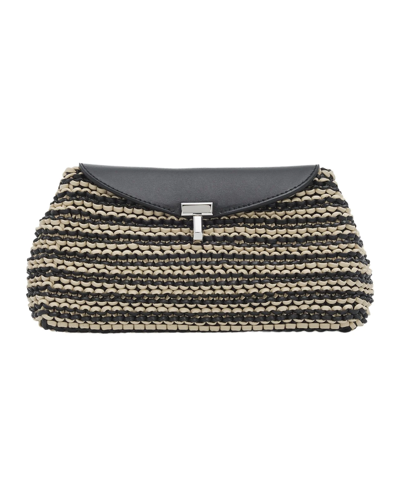 Mini T-Lock Woven Leather Clutch Bag Mini T-Lock Woven Leather Clutch Bag