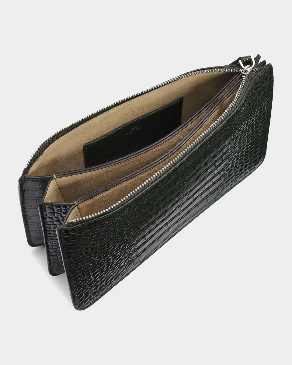 Toteme Croc-Embossed Leather Clutch Bag | Thumbnail 13 Toteme Croc-Embossed Leather Clutch Bag | Thumbnail 13