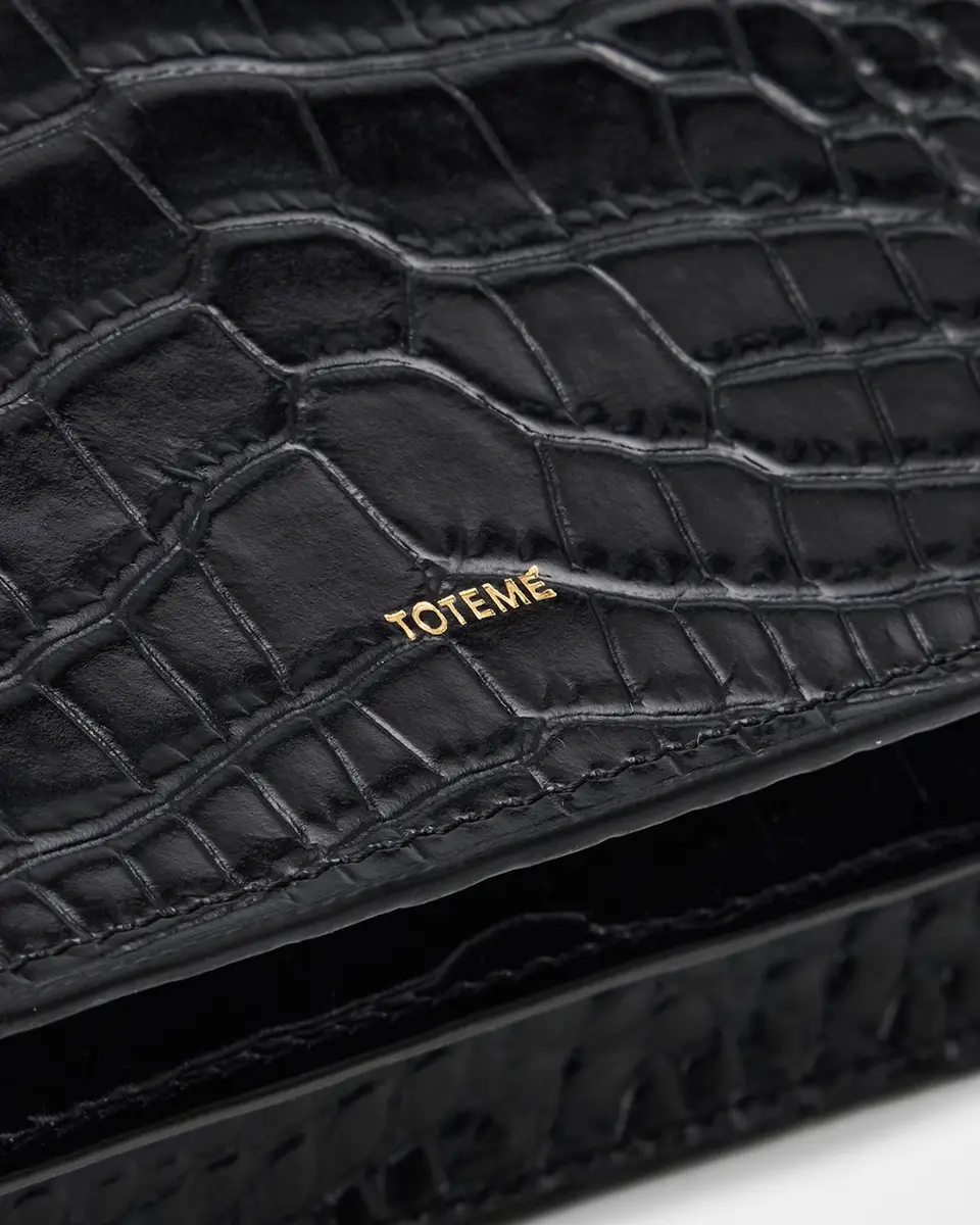 Toteme Croc-Embossed Leather Clutch Bag | Thumbnail 5 Toteme Croc-Embossed Leather Clutch Bag | Thumbnail 5