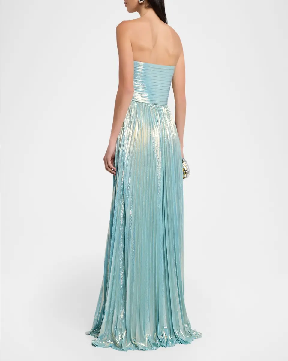 Retrofête Sevyn Strapless Metallic Dress | Thumbnail 2 Retrofête Sevyn Strapless Metallic Dress | Thumbnail 2