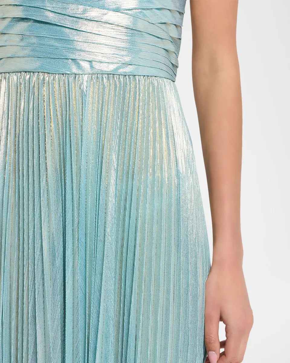 Retrofête Sevyn Strapless Metallic Dress | Thumbnail 4 Retrofête Sevyn Strapless Metallic Dress | Thumbnail 4