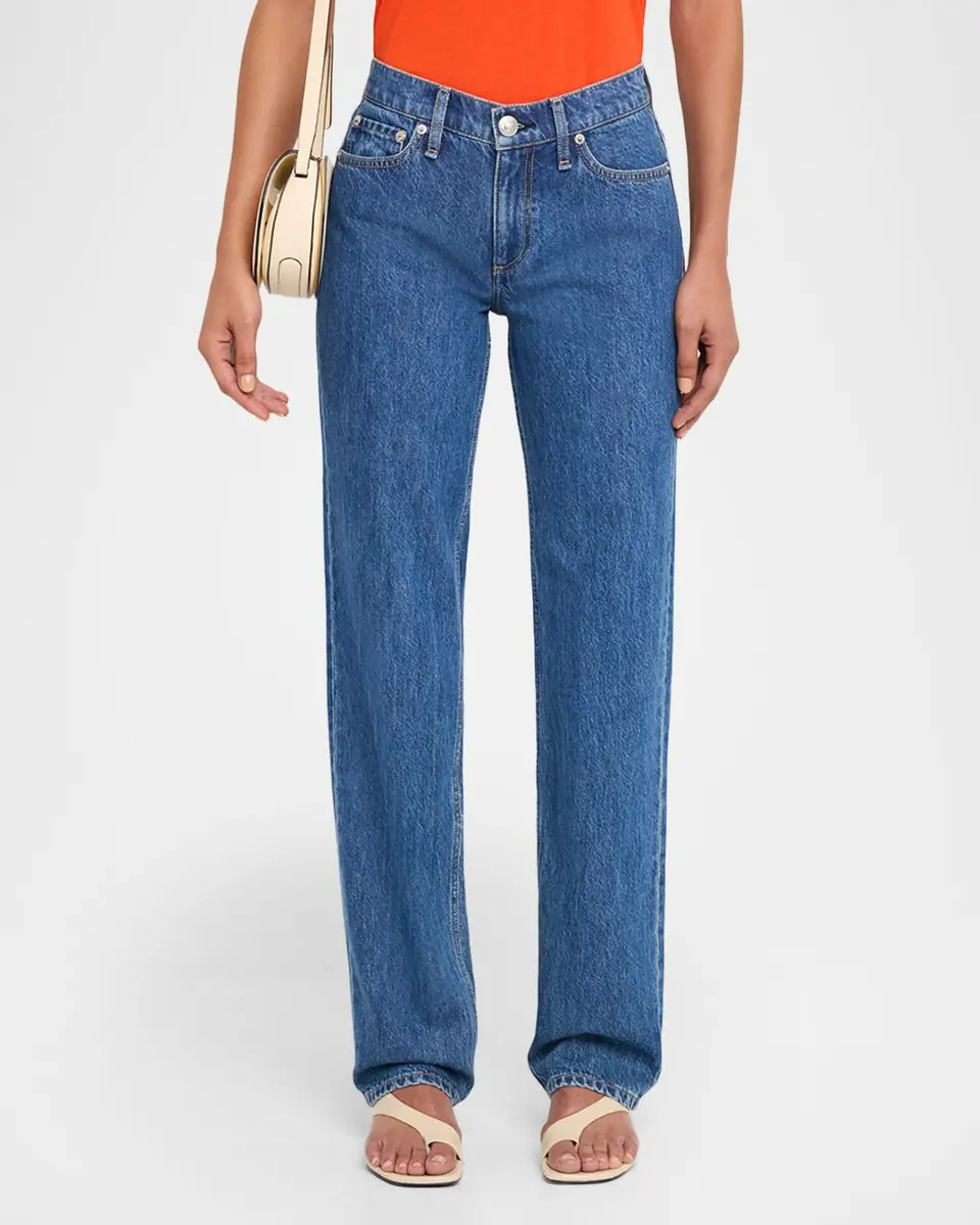 Rag & Bone Harlow Low-Rise Straight-Leg Denim Jeans | Thumbnail 4 Rag & Bone Harlow Low-Rise Straight-Leg Denim Jeans | Thumbnail 4