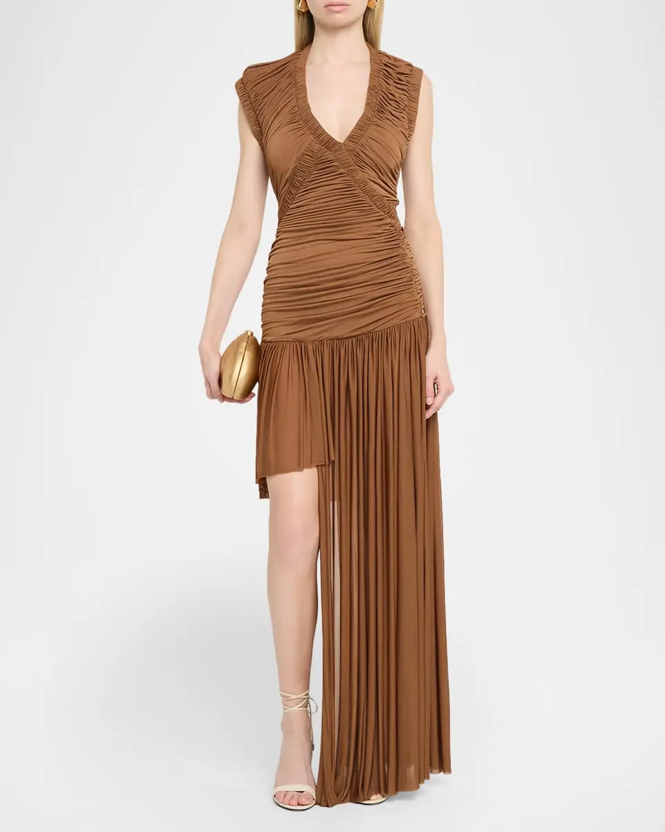 Christopher Esber Theron Pleated Asymmetric Gown | Thumbnail 2 Christopher Esber Theron Pleated Asymmetric Gown | Thumbnail 2