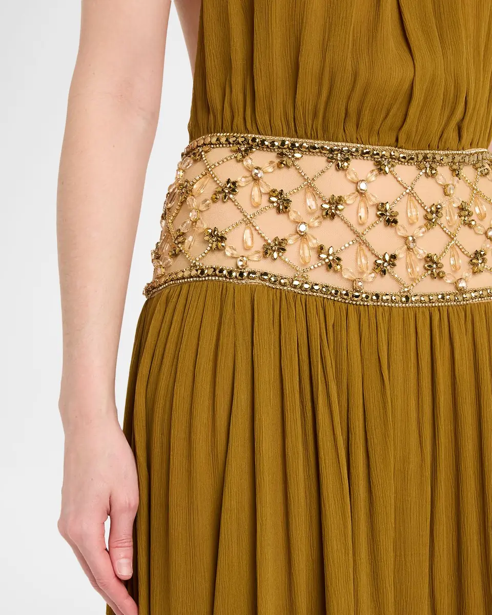 Retrofête Kreeli Embellished Halter Gown | Thumbnail 5 Retrofête Kreeli Embellished Halter Gown | Thumbnail 5