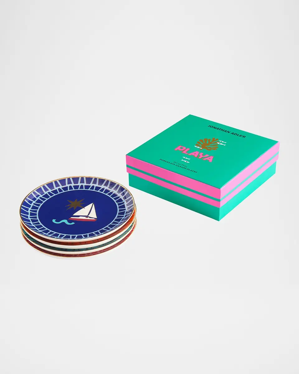 Jonathan Adler Playa Small Plates, Set of 4 | Thumbnail 2 Jonathan Adler Playa Small Plates, Set of 4 | Thumbnail 2