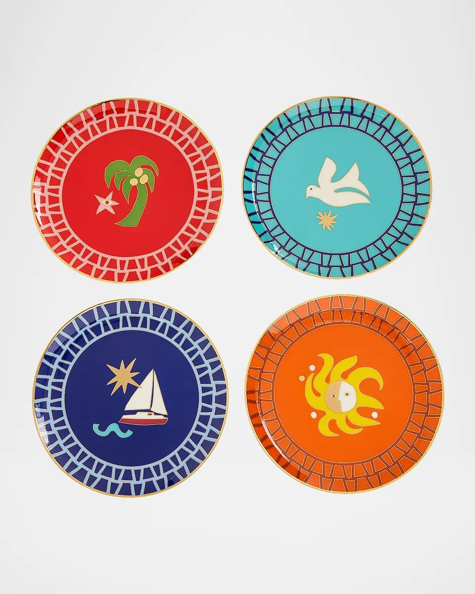 Jonathan Adler Playa Small Plates, Set of 4 | Thumbnail 3 Jonathan Adler Playa Small Plates, Set of 4 | Thumbnail 3