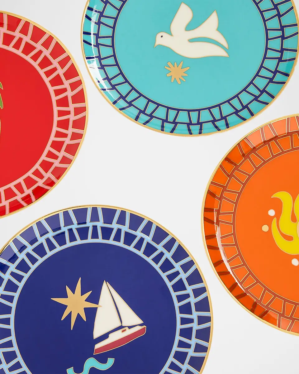 Jonathan Adler Playa Small Plates, Set of 4 | Thumbnail 4 Jonathan Adler Playa Small Plates, Set of 4 | Thumbnail 4