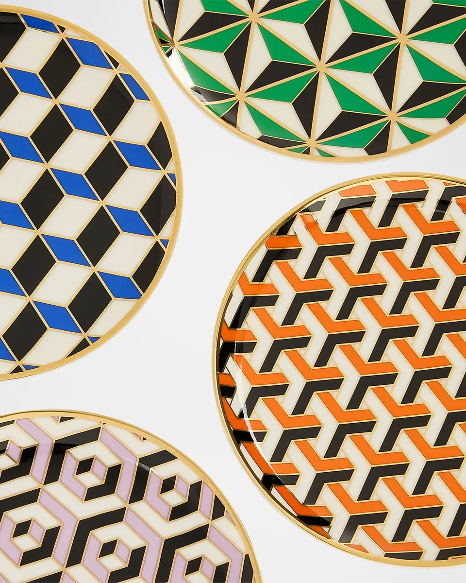 Jonathan Adler Versailles Small Plates, Set of 4 | Thumbnail 4 Jonathan Adler Versailles Small Plates, Set of 4 | Thumbnail 4