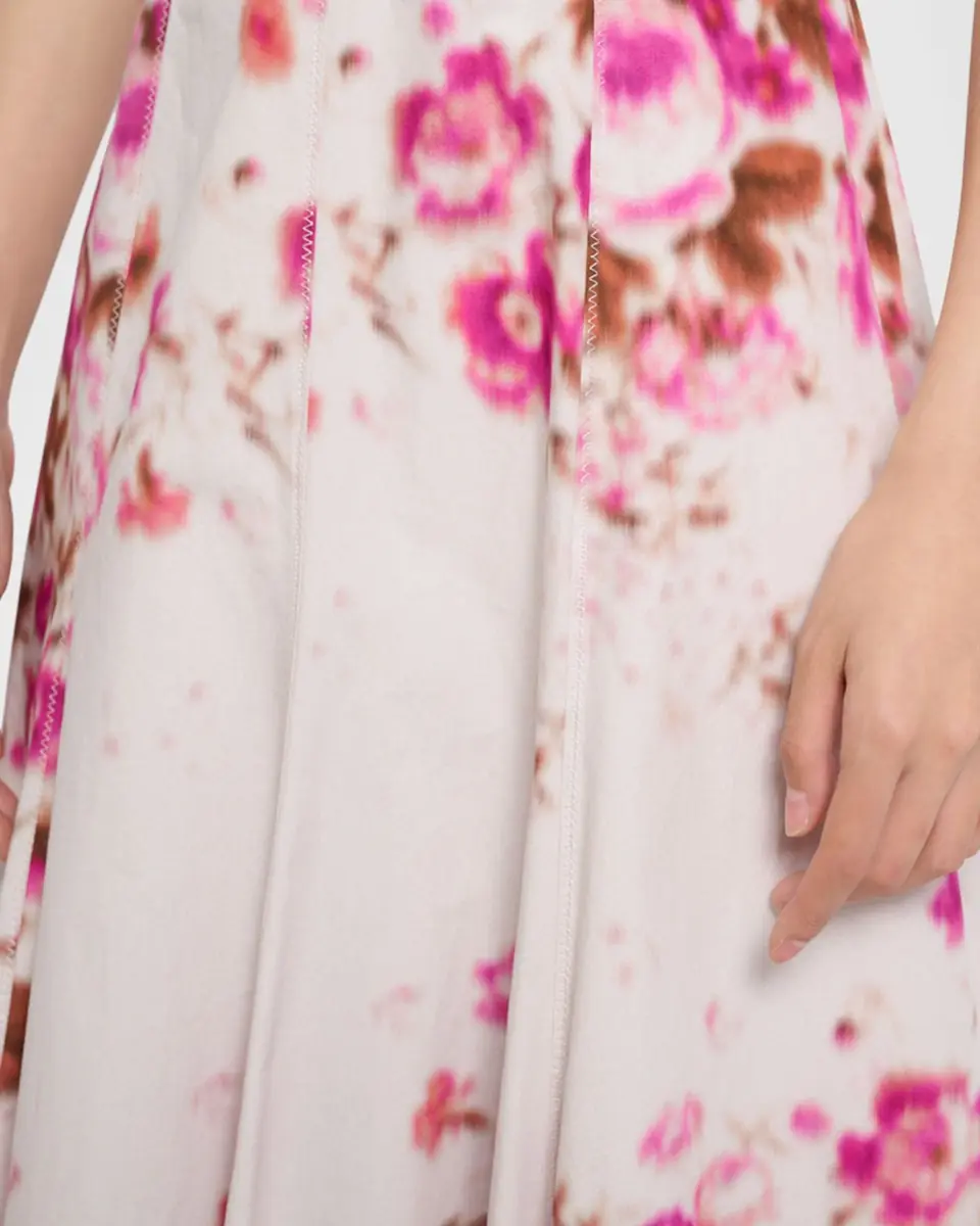 Erdem Floral Print Cotton Sleeveless V-Neck Midi Dress | Thumbnail 5 Erdem Floral Print Cotton Sleeveless V-Neck Midi Dress | Thumbnail 5