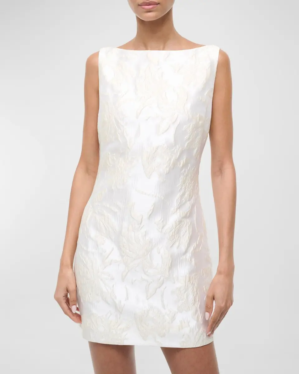 STAUD Mimi Metallic Brocade Mini Dress | Thumbnail 2 STAUD Mimi Metallic Brocade Mini Dress | Thumbnail 2