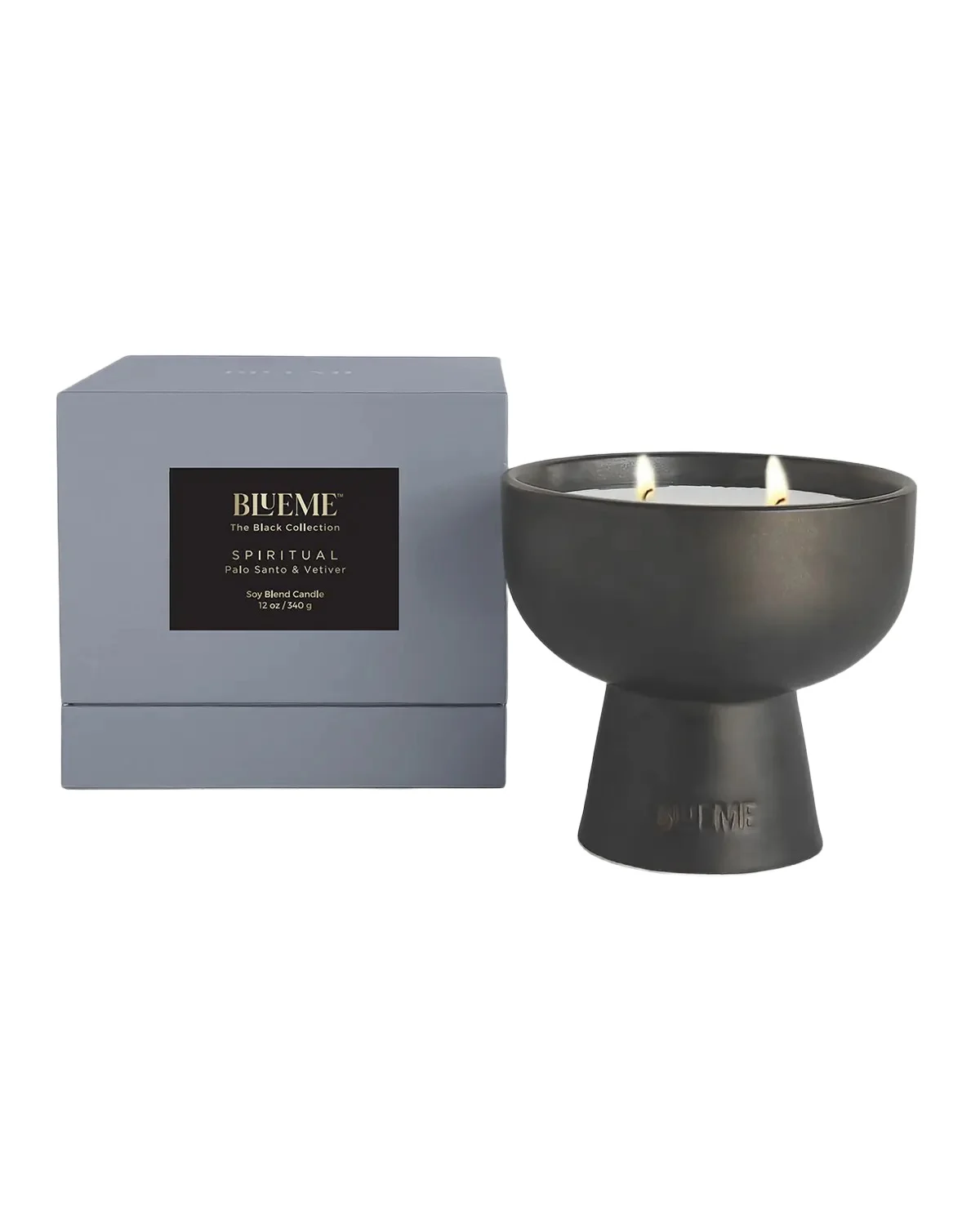 Blueme BLK Spiritual Medium Candle - Palo Santo & Vetiver
