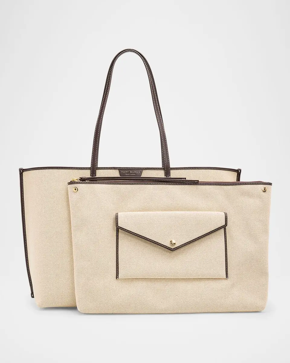 Tory Burch Perry Canvas Tote Bag | Thumbnail 4