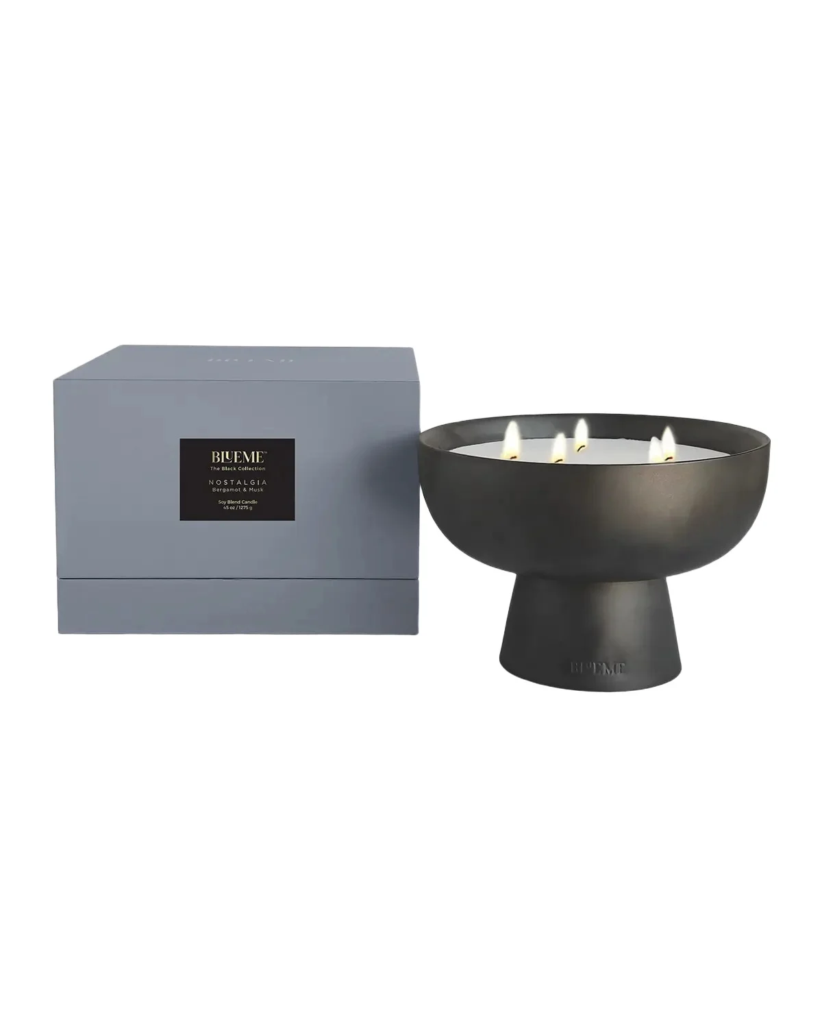 Blueme BLK Nostalgia Giant Candle - Bergamot & Musk