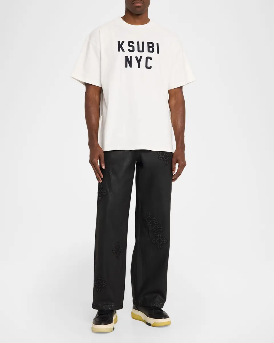 Ksubi Men's Maxx Black Denim Straight-Leg Jeans | Thumbnail 2 Ksubi Men's Maxx Black Denim Straight-Leg Jeans | Thumbnail 2