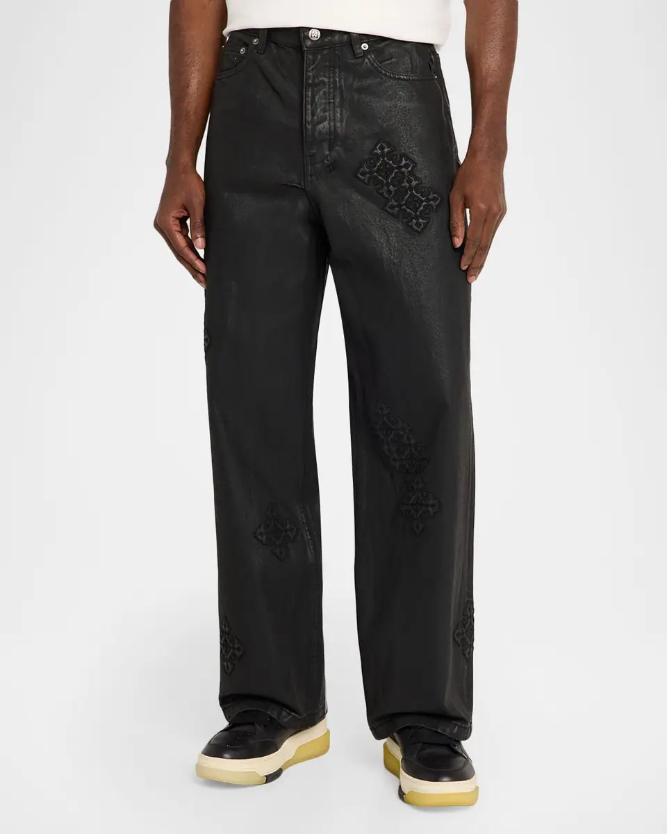 Ksubi Men's Maxx Black Denim Straight-Leg Jeans | Thumbnail 4 Ksubi Men's Maxx Black Denim Straight-Leg Jeans | Thumbnail 4