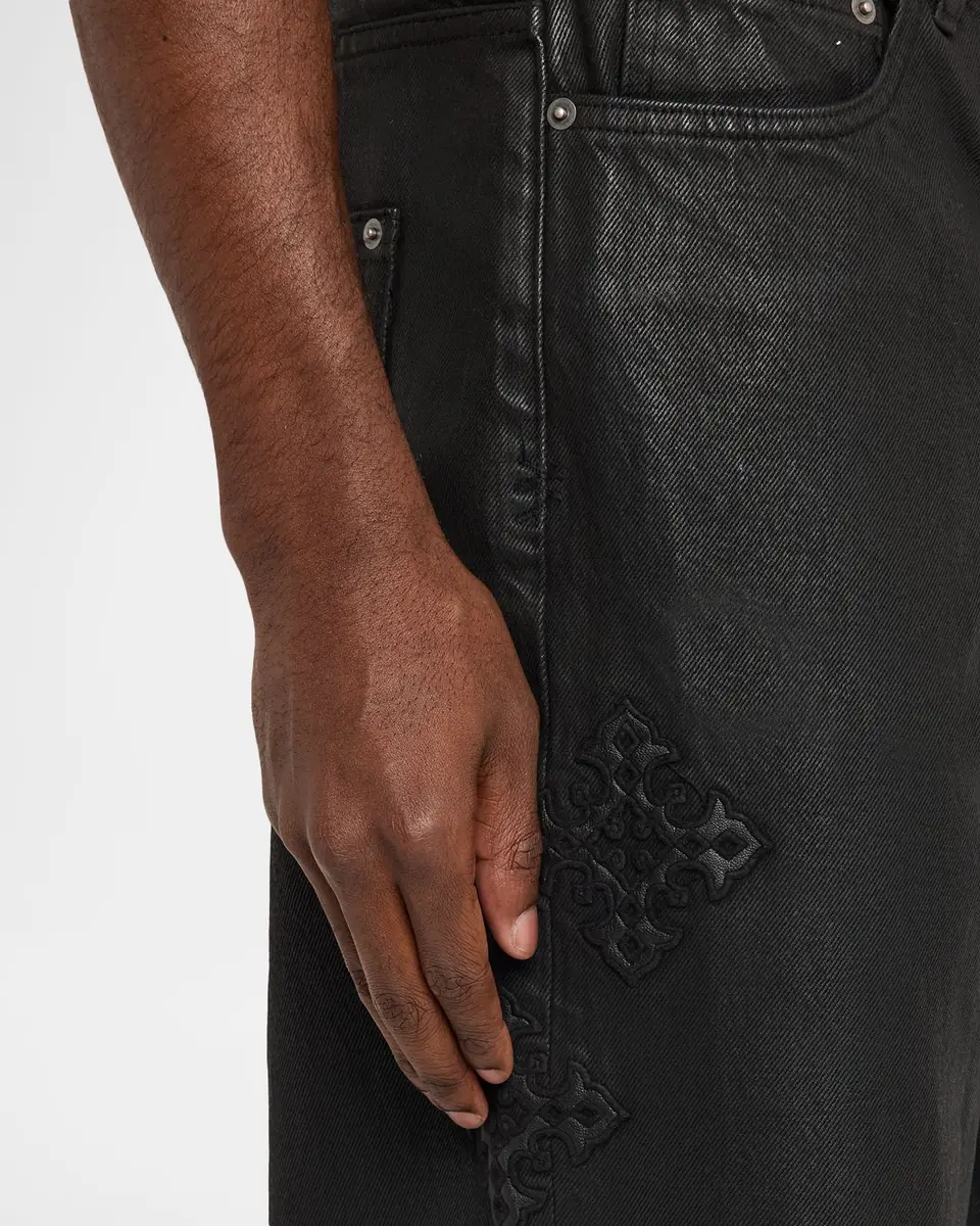Ksubi Men's Maxx Black Denim Straight-Leg Jeans | Thumbnail 5 Ksubi Men's Maxx Black Denim Straight-Leg Jeans | Thumbnail 5