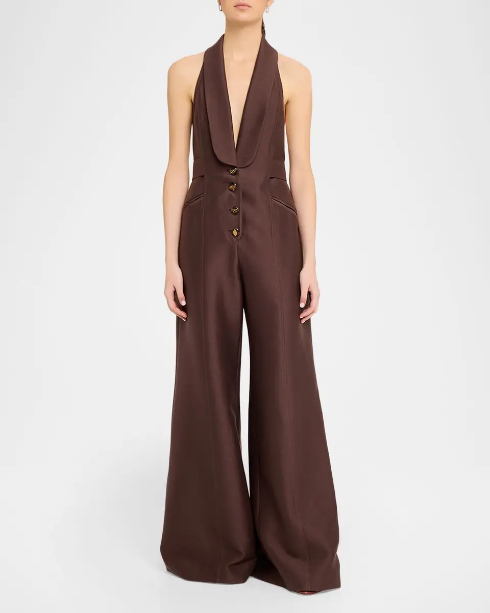Zimmermann Alchemy Wide-Leg Tuxedo Jumpsuit | Thumbnail 2