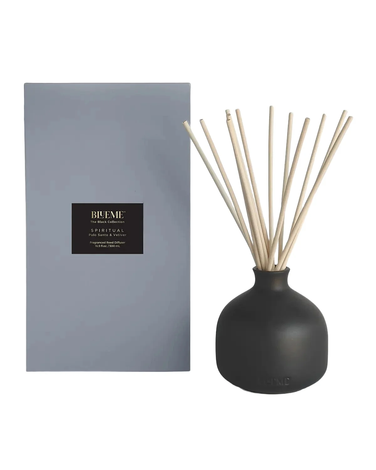 Blueme BLK Spiritual Large Fragrance Reed Diffuser - Palo Santo & Vetiver