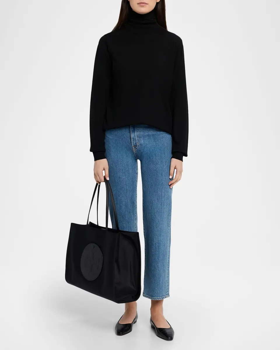 Tory Burch Ella Logo Recycled Nylon Tote Bag | Thumbnail 5 Tory Burch Ella Logo Recycled Nylon Tote Bag | Thumbnail 5