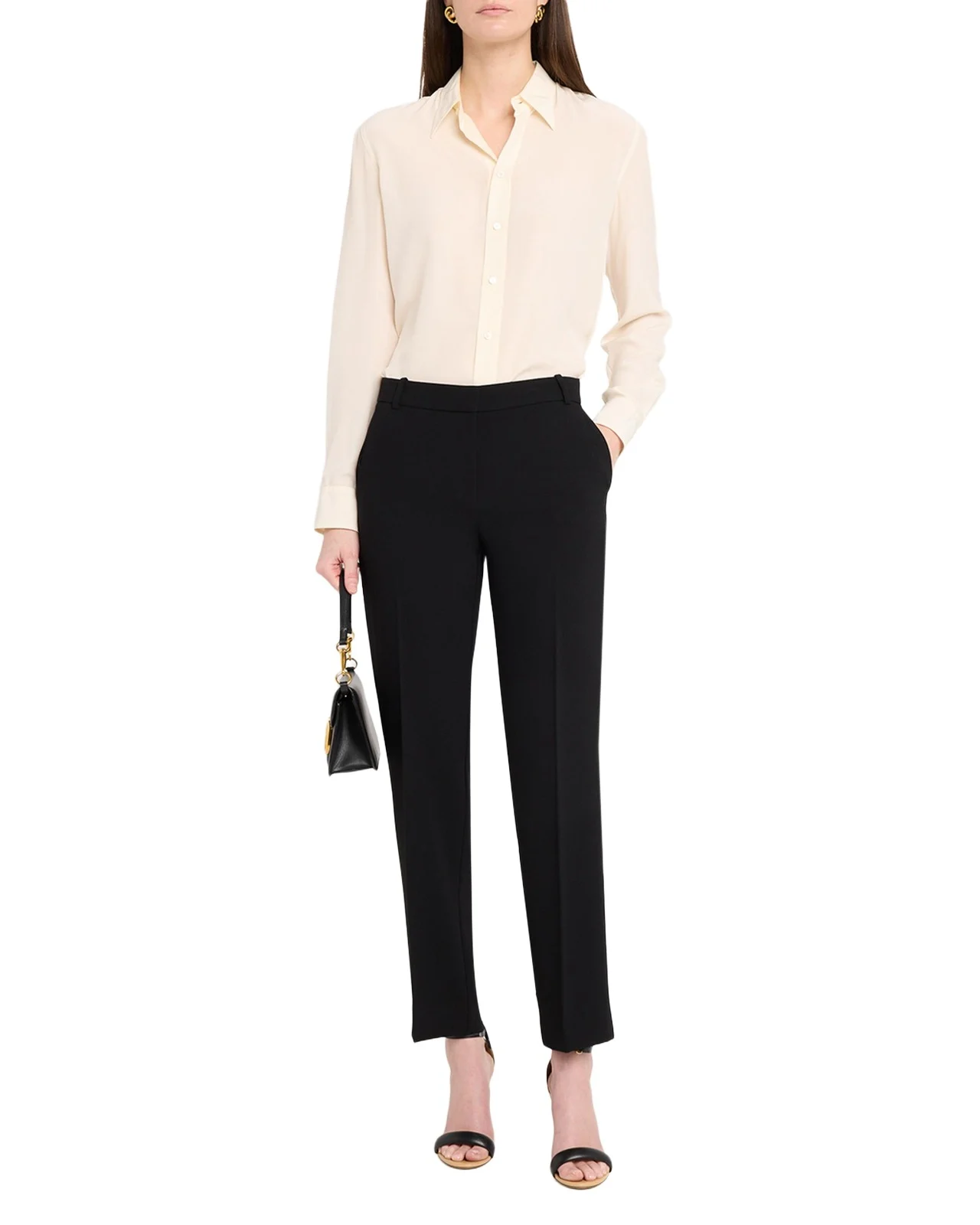 Gloria Cropped Slim-Leg Pants