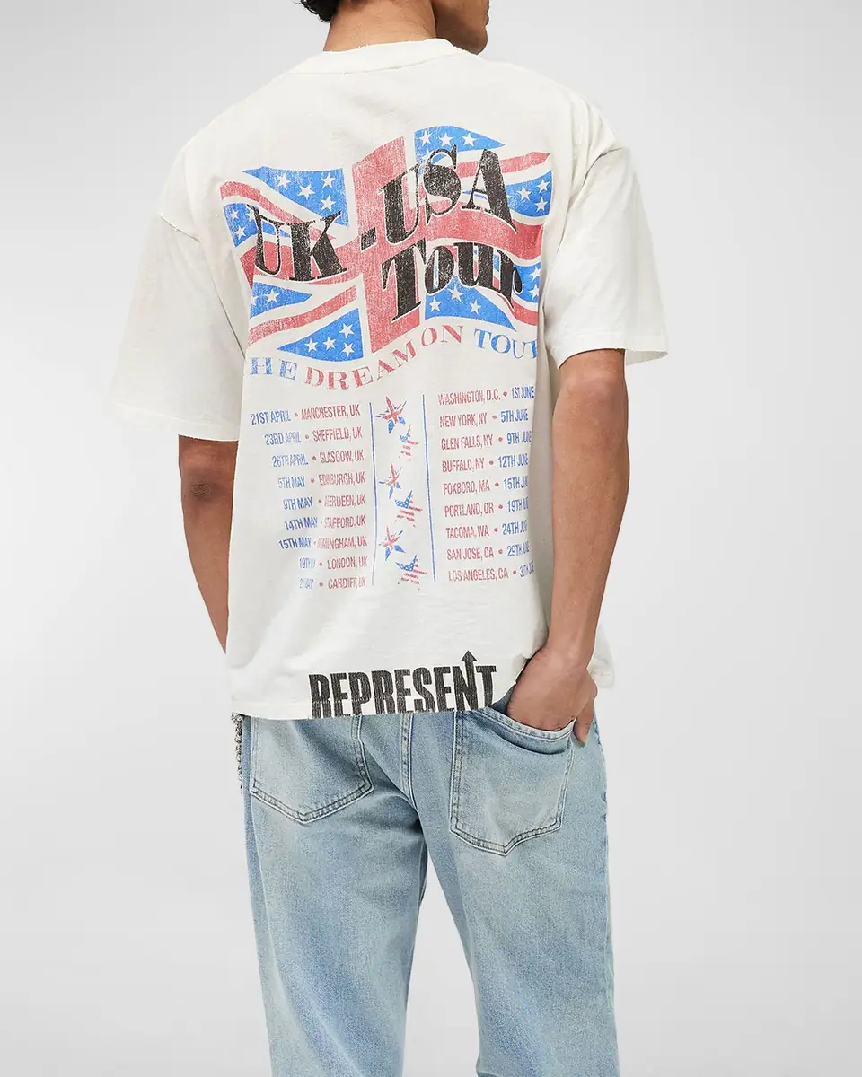 Represent Men's Dream On Tour Cotton and Hemp T-Shirt | Thumbnail 3 Represent Men's Dream On Tour Cotton and Hemp T-Shirt | Thumbnail 3