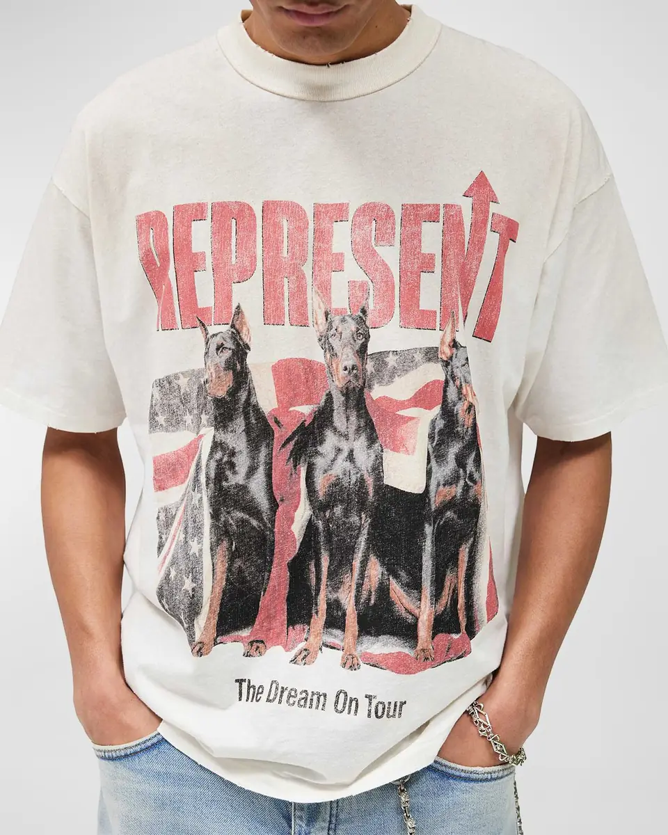 Represent Men's Dream On Tour Cotton and Hemp T-Shirt | Thumbnail 4 Represent Men's Dream On Tour Cotton and Hemp T-Shirt | Thumbnail 4
