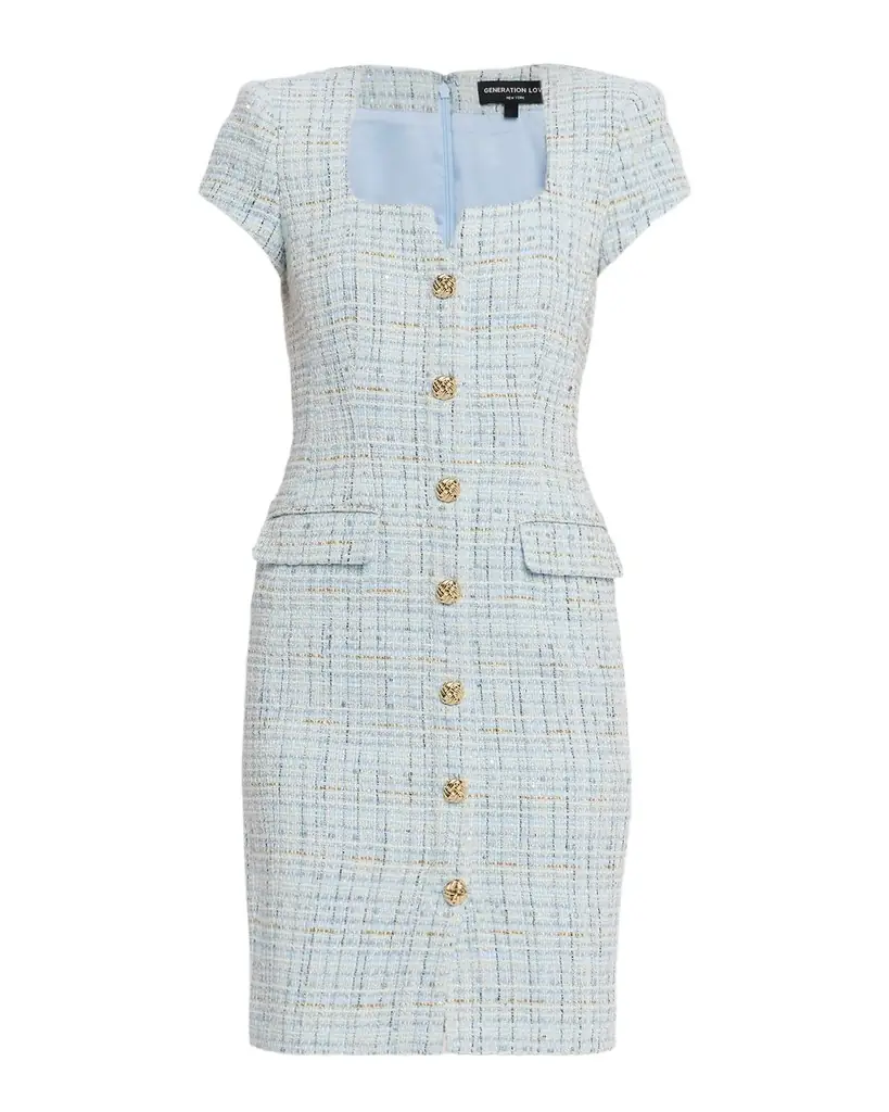 Generation Love Sierra Tweed Mini Dress | Image 1 Generation Love Sierra Tweed Mini Dress | Image 1