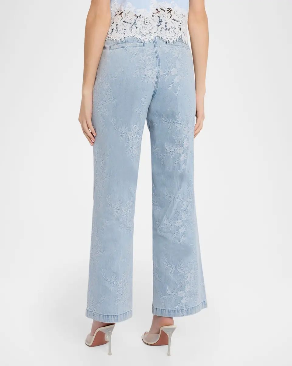 Generation Love Milagro Floral Jacquard Jeans | Thumbnail 3 Generation Love Milagro Floral Jacquard Jeans | Thumbnail 3