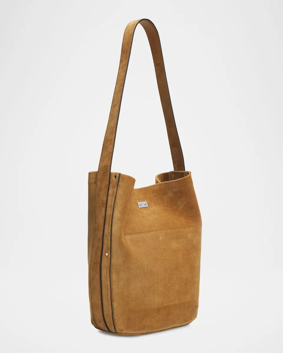 Tory Burch Turn-Lock Suede Bucket Bag | Thumbnail 3 Tory Burch Turn-Lock Suede Bucket Bag | Thumbnail 3